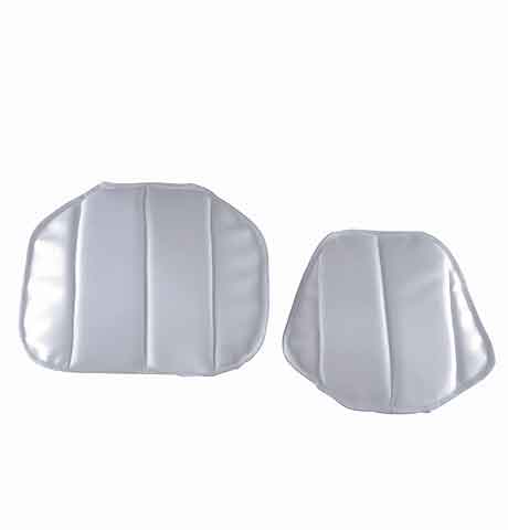 Pute for styrmannsstol Fisherman hvit kunstskinn foran