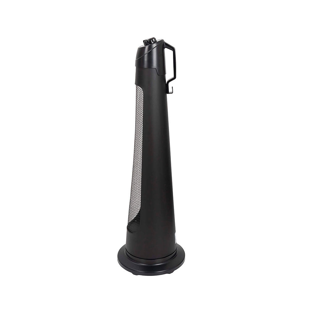 Detalj av Q-Tower 1200 elektrisk terrassevarmer 1200W karbon