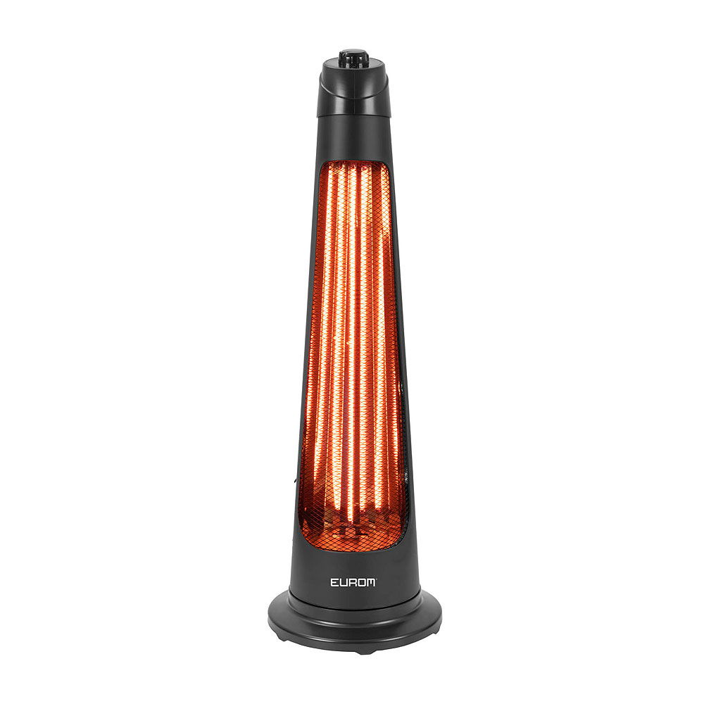 Q-Tower 1200 elektrisk terrassevarmer 1200W karbon forfra