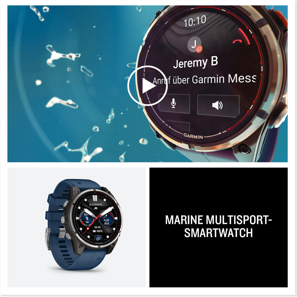 Quatix 8 Pro marine multisport smartwatch i bruk under vann