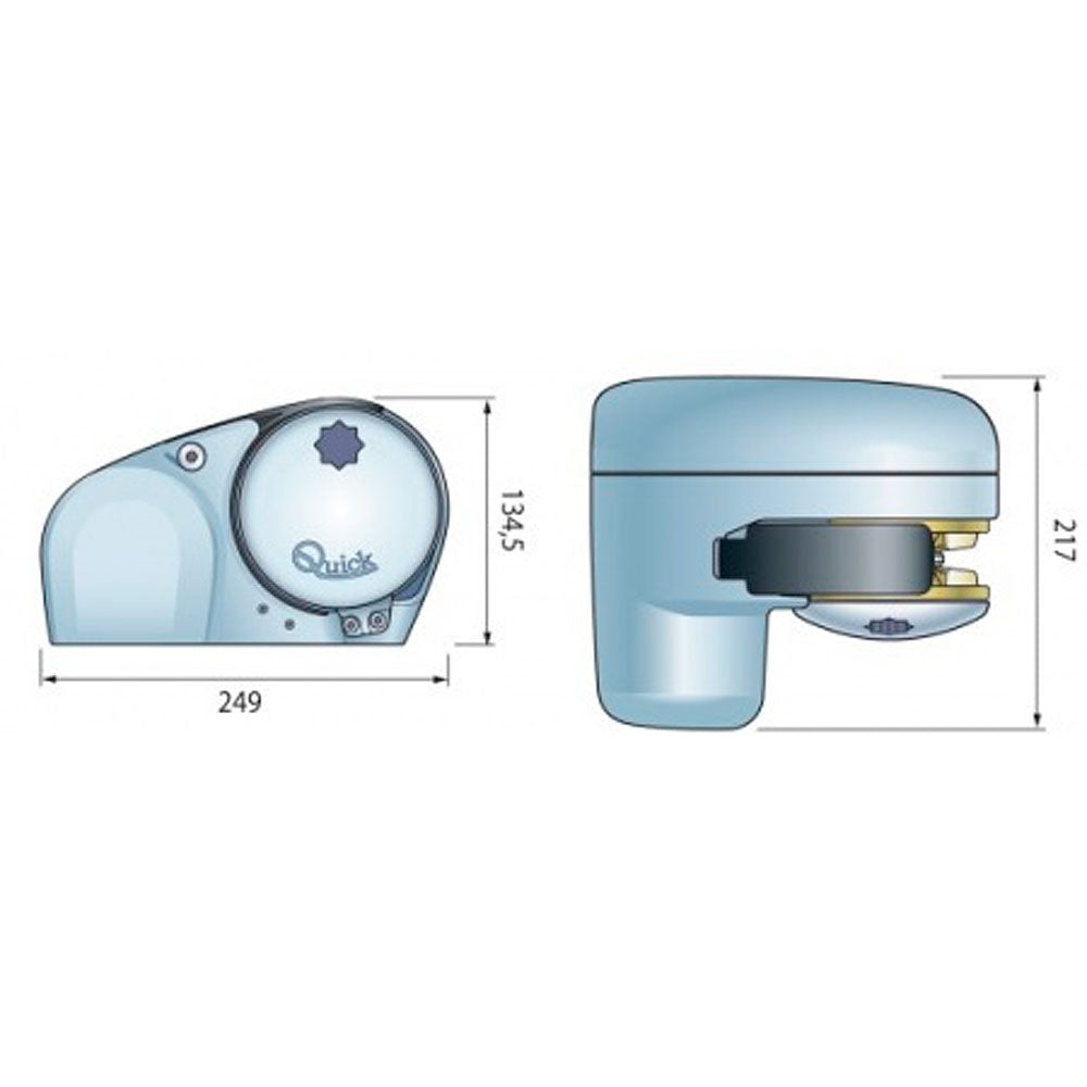 Detalj av Quick ULTRA GENIUS FF ankervinsj