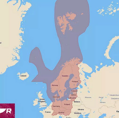 Raymarine Axiom+ 7 tommer kartplotter montert på båt