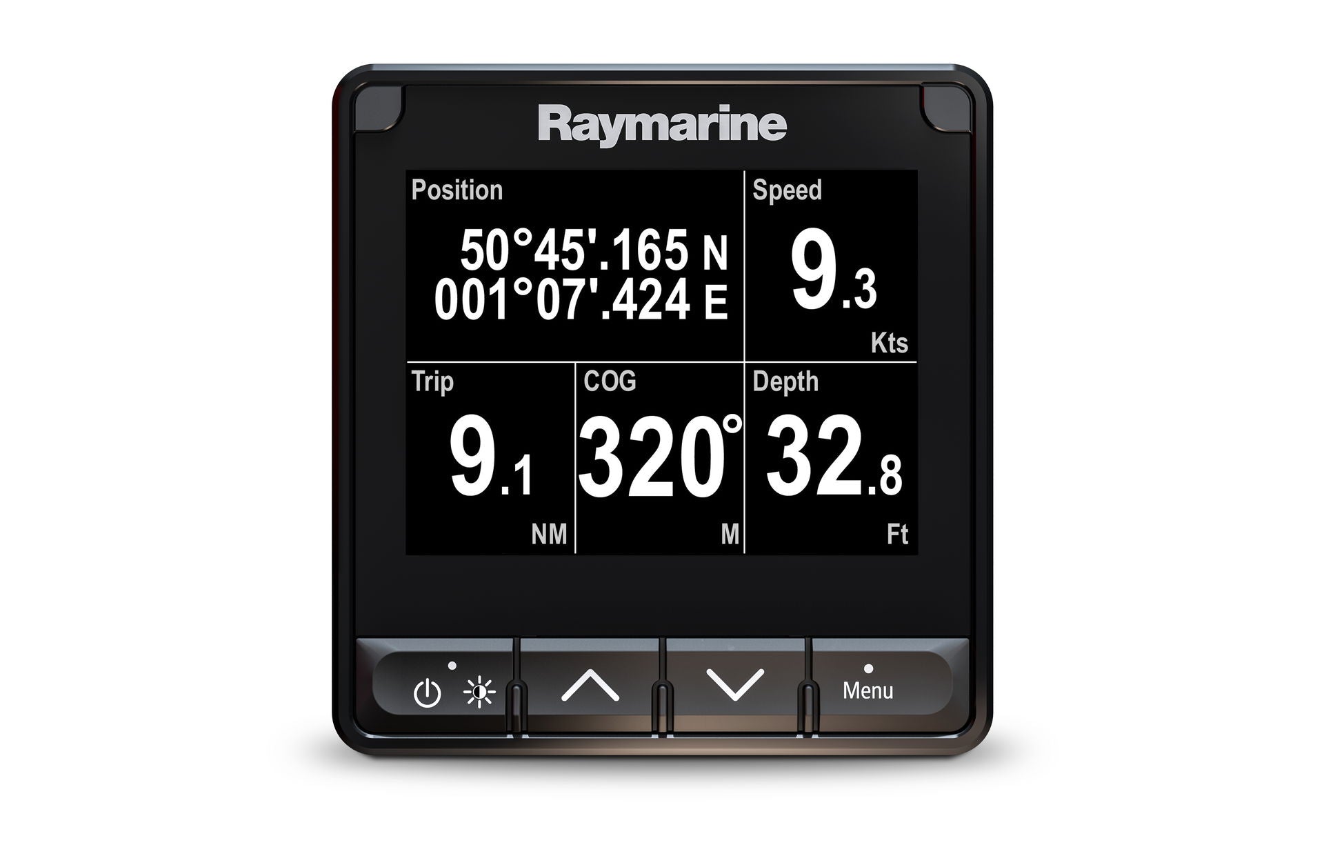 Raymarine i70 multifunksjonsinstrument 4,1" LCD detalj av knappesett