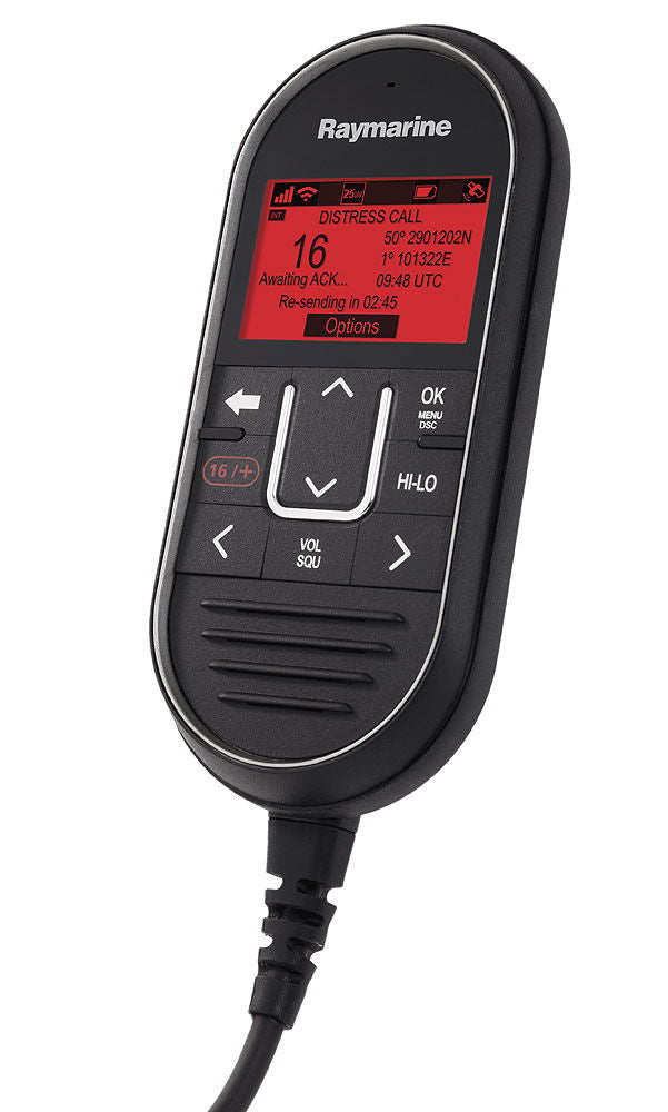 RayMic handset for Ray 60/70 IPX7 andrestasjon fra Raymarine