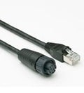 RayNet til RJ45-kabel 1 m nettverkstilkobling forfra