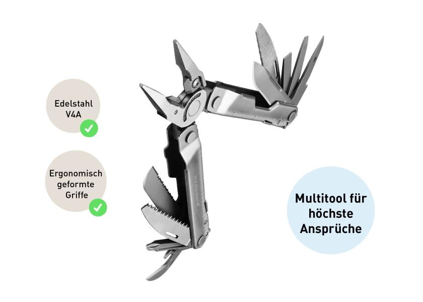REBAR multitool 17 verktøy - Leatherman nærbilde 1