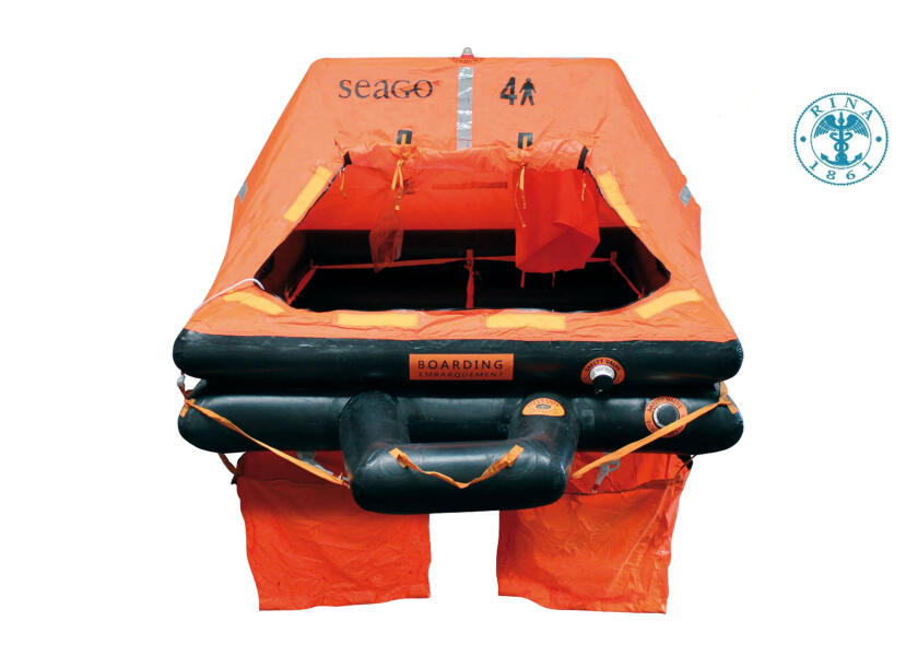 Redningsflåte SEA MASTER PLUS offshore sett forfra