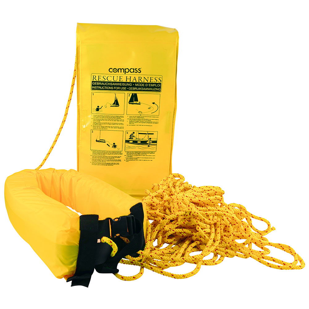 Redningssløyfe 45 m flytende line 8 mm 1200 kg forfra