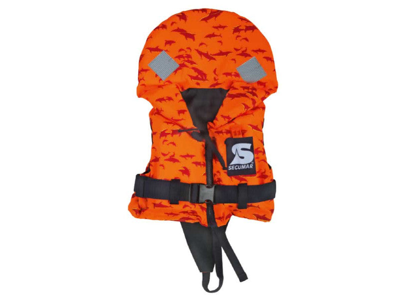 Redningsvest barn BRAVO PRINT 100N 5-30 kg nylon framfra