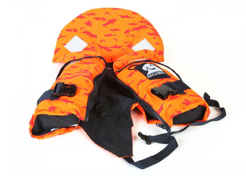 Redningsvest barn BRAVO PRINT 100N 5-30 kg nylon bakside