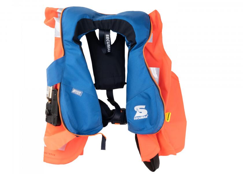 Redningsvest barn JUNIOR DUO PROTECT 110N 20-50 kg - SECUMAR nærbilde av materiale