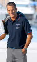 Régates Royales poloskjorte - Marinepool forfra