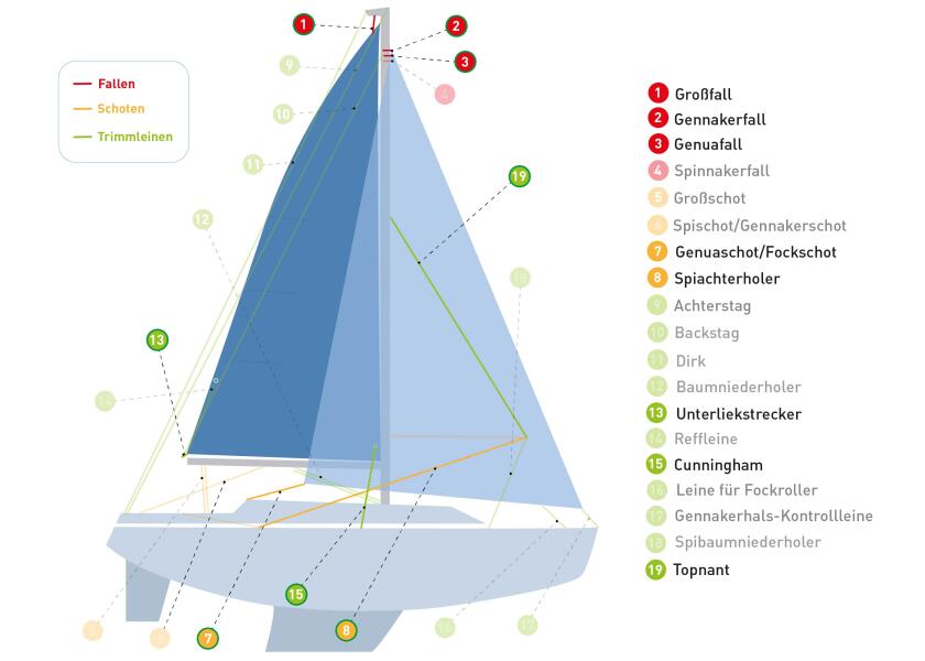 REGATTA 2000 tau for fall og skjøter Dyneema SK78 - LIROS tauverk