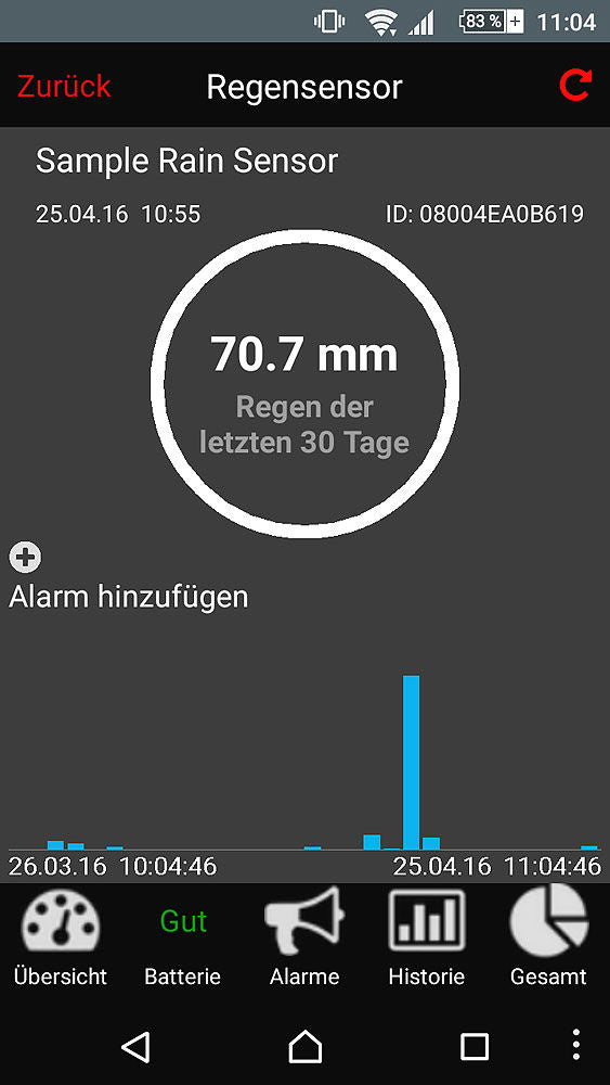 Montert Regnsensor for WeatherHub SmartHome værstasjon - TFA-Dostmann