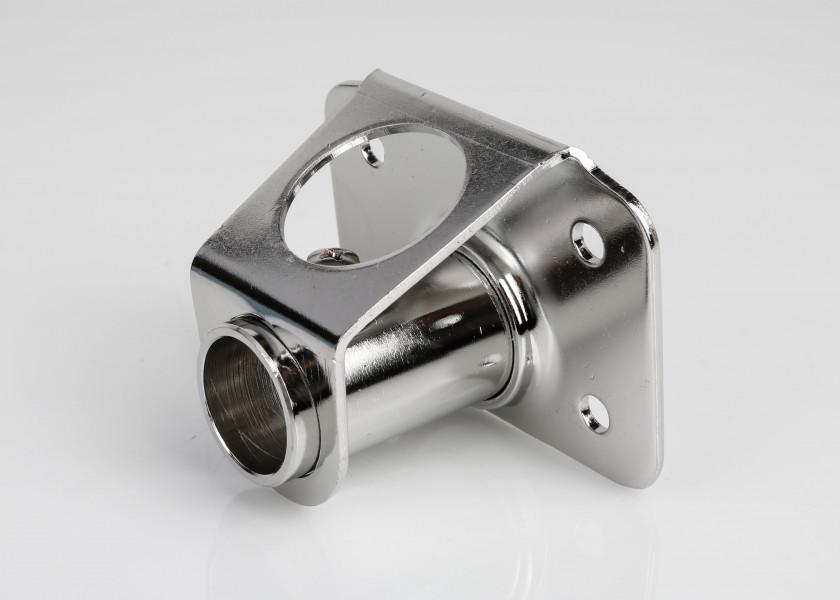 Relingfot rustfritt stål 5° vinkel for 25 mm støtte bakside