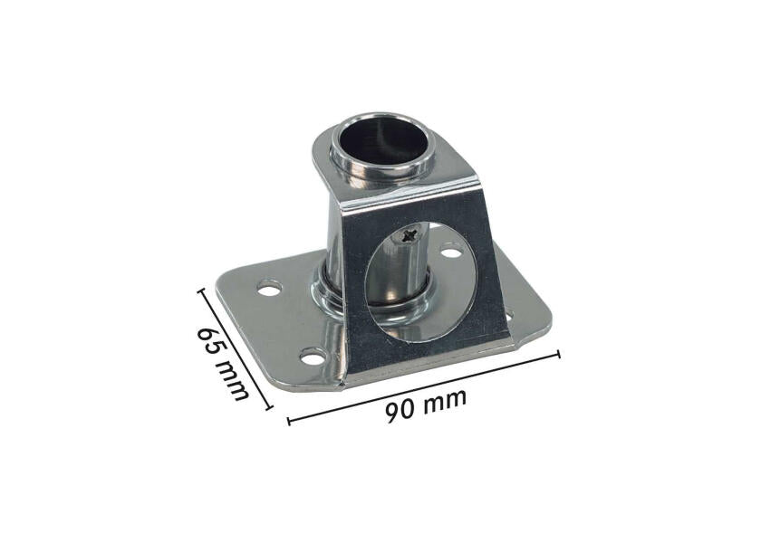 Montert relingfot rustfritt stål 5° vinkel for 25 mm støtte