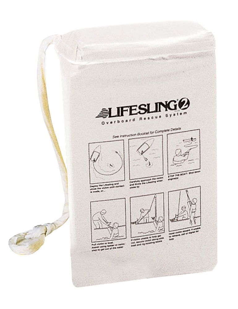 Reserveveske for Lifesling 2 vinyl hvit sett forfra