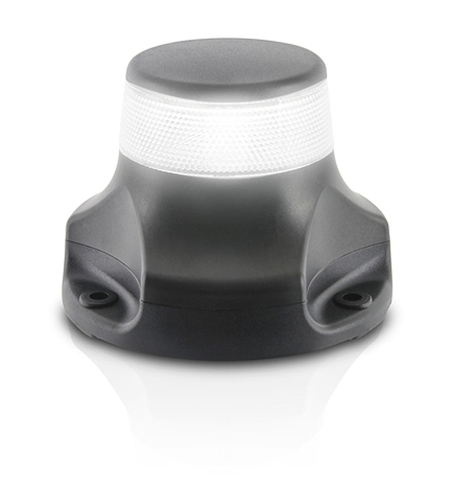 Rundtlysende lanterne svart 2 nm BSH LED 12/24V forfra