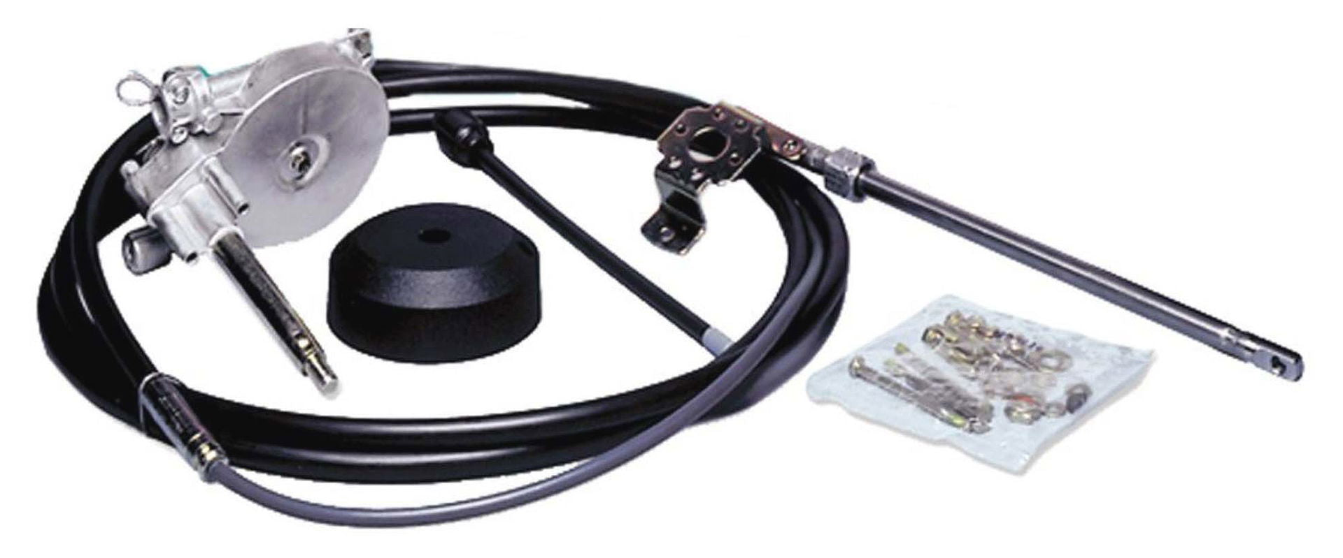 Safe-T styresett komplett med styrekabel 3,05 m 80-235 hk - Teleflex forfra
