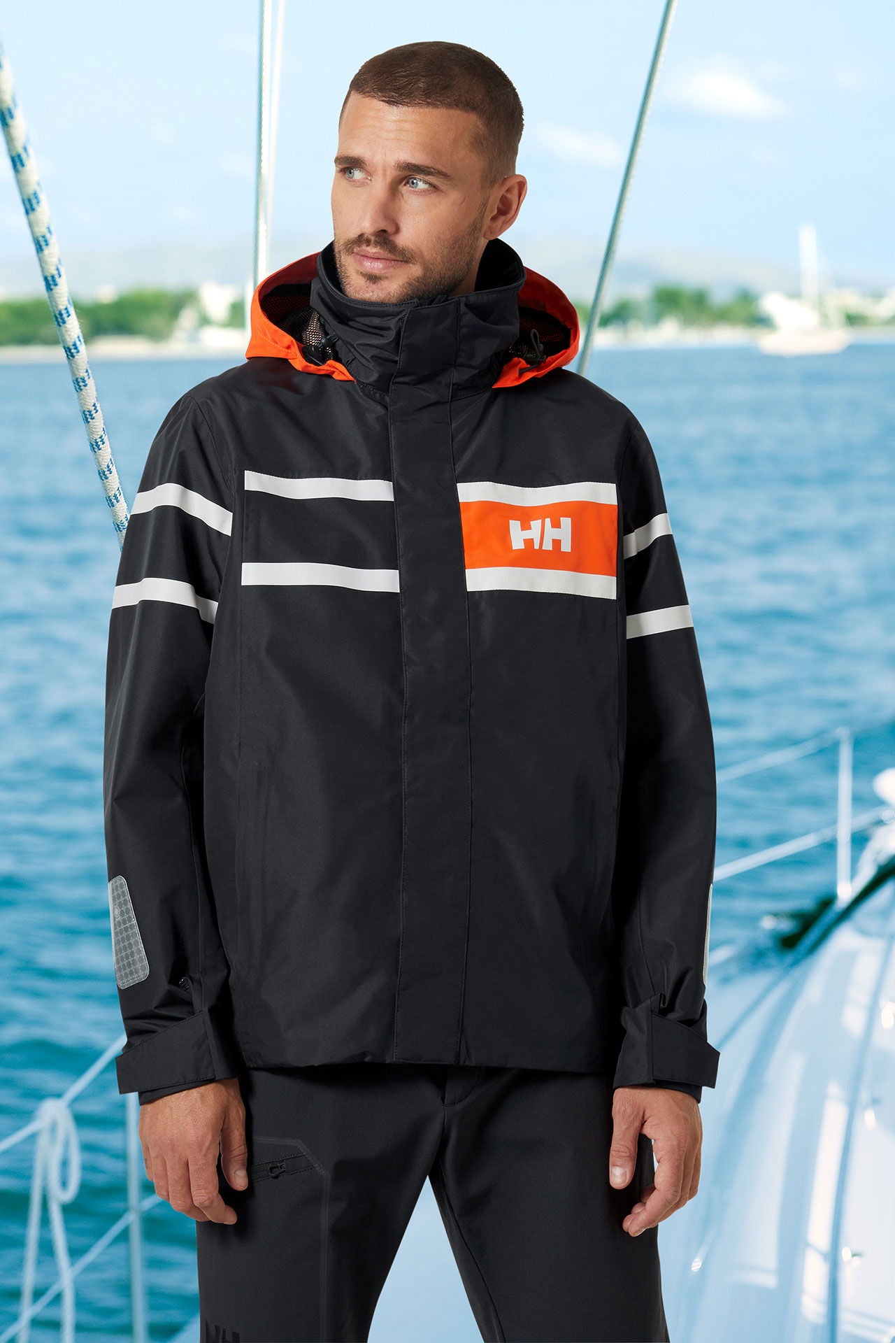 Salt Inshore seiljakke resirkulert materiale PFC-fri opphengsrem og D-ring