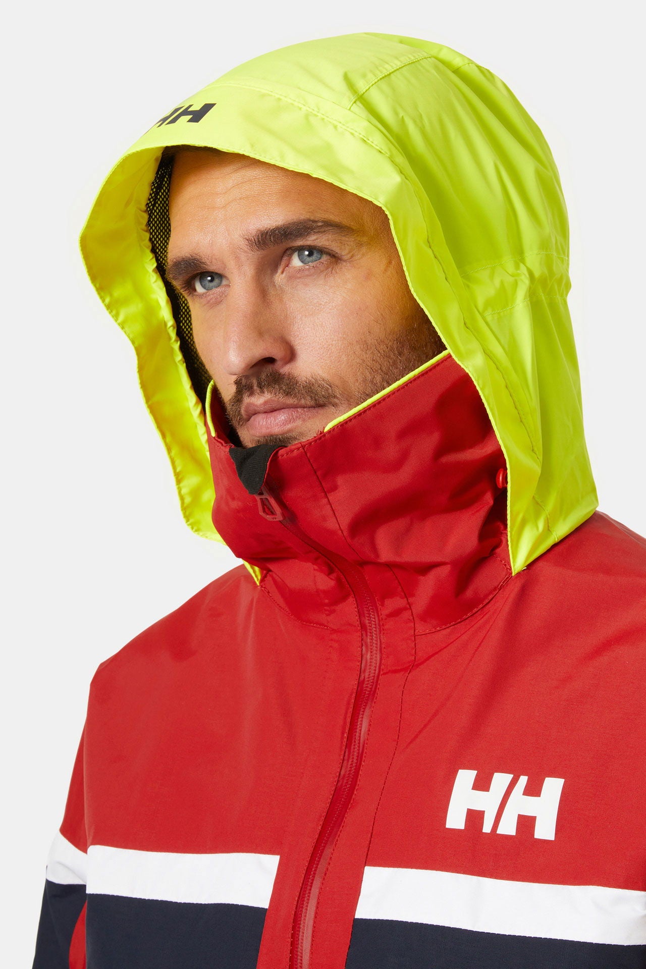 Salt Original seiljakke 2-lags Helly Tech vanntett montert på modell