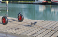 Sammenleggbar slipvogn rustfritt stål 100 kg 2,40-3,70 m - Compass forfra