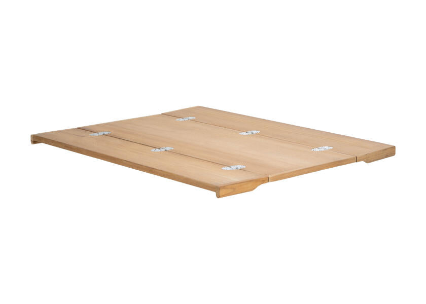 Sammenleggbar teakbordplate 900 x 700 mm - ARC forfra