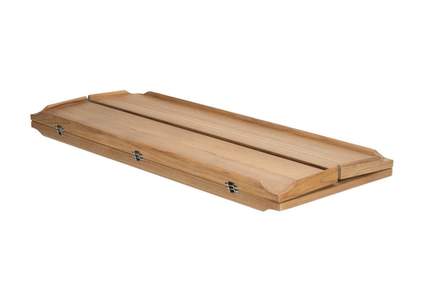Sammenleggbar teakbordplate 900 x 700 mm - ARC bakside