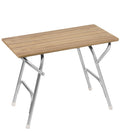 Sammenleggbart bord teak 87 x 44,5 cm aluminium ramme - Forma forfra