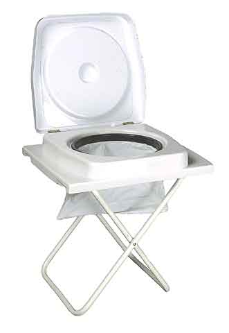 Sammenleggbart reisetoalett 2,3 kg 9 cm sammenlagt forfra