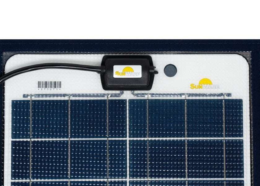 Sammenleggbart solcellepanel 120 W 1106 x 826 mm for bimini - SUNWARE foldet