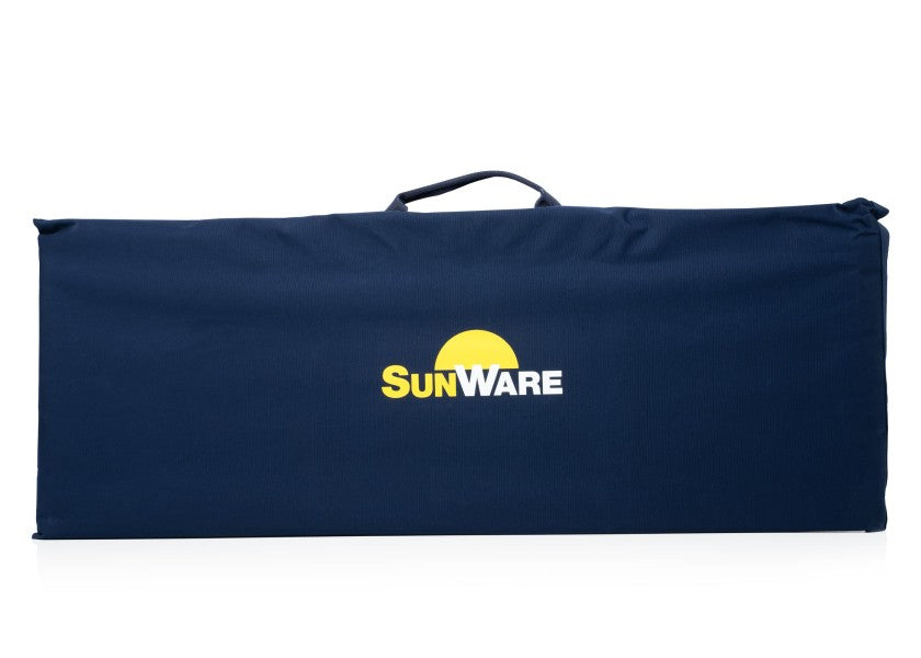 Sammenleggbart solcellepanel 120 W 1106 x 826 mm for bimini - SUNWARE tilkoblingsdetalj