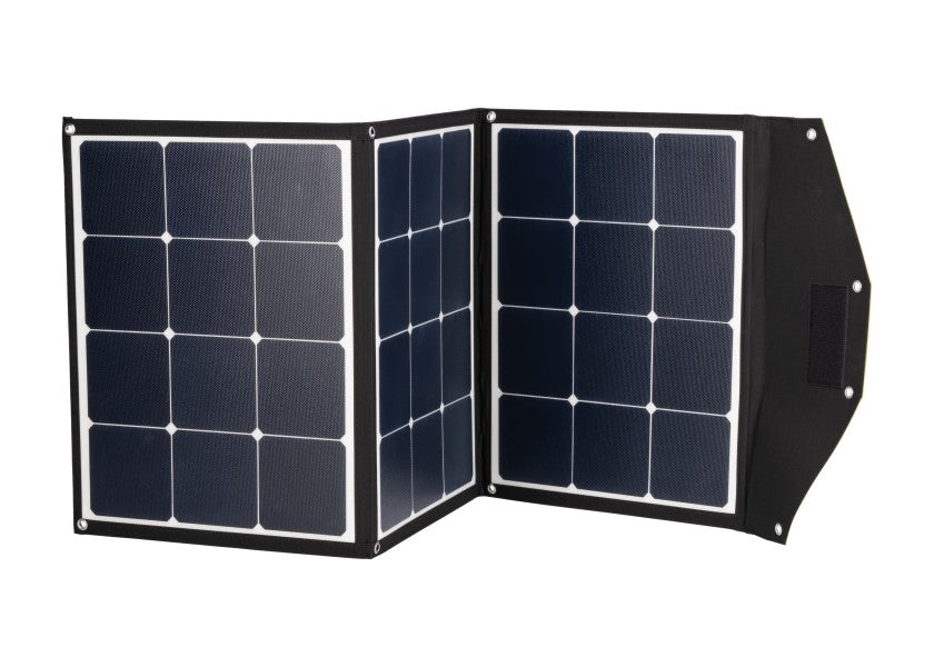 Sammenleggbart solcellepanel 135Wp MPPT 3x45W 5,6 kg - Phaesun forfra