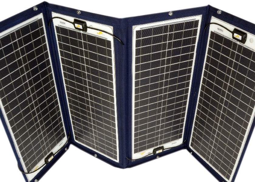 Sammenleggbart solcellepanel 180 W 929 x 1590 mm for bimini - SUNWARE bakside