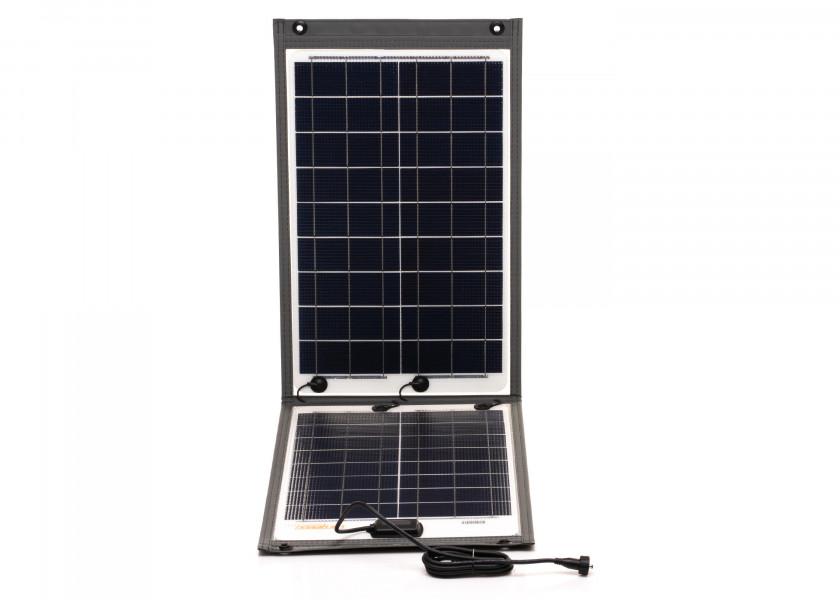 Sammenleggbart solcellepanel SUNFOLD 60 W med plug-&-play tilkobling