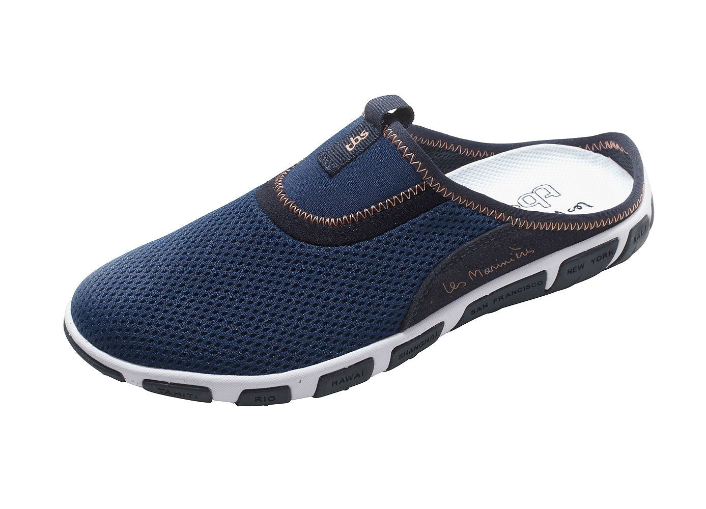 Sandal dame Jiliane med mesh-fôr og avtakbar innersåle forfra