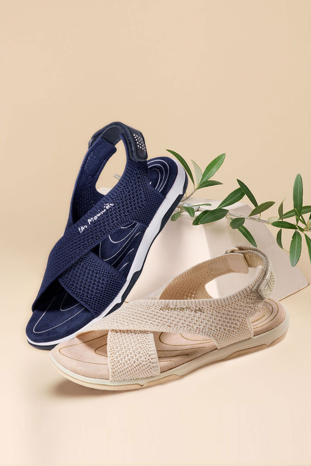 Sandal for dame - TBS detalj av strikkmateriale