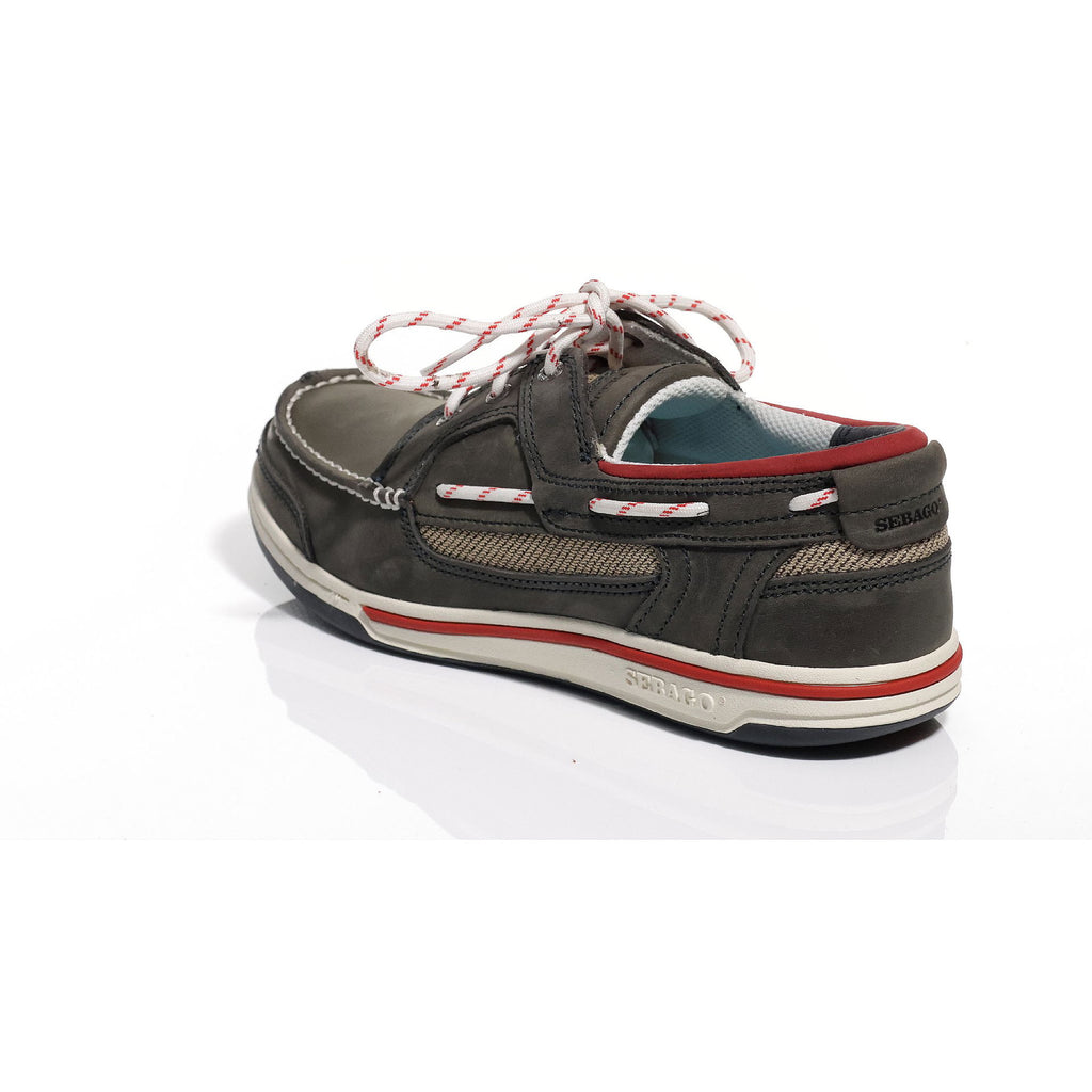 Sebago Triton tre maljer båtsko glattlær og nubukklær bakside