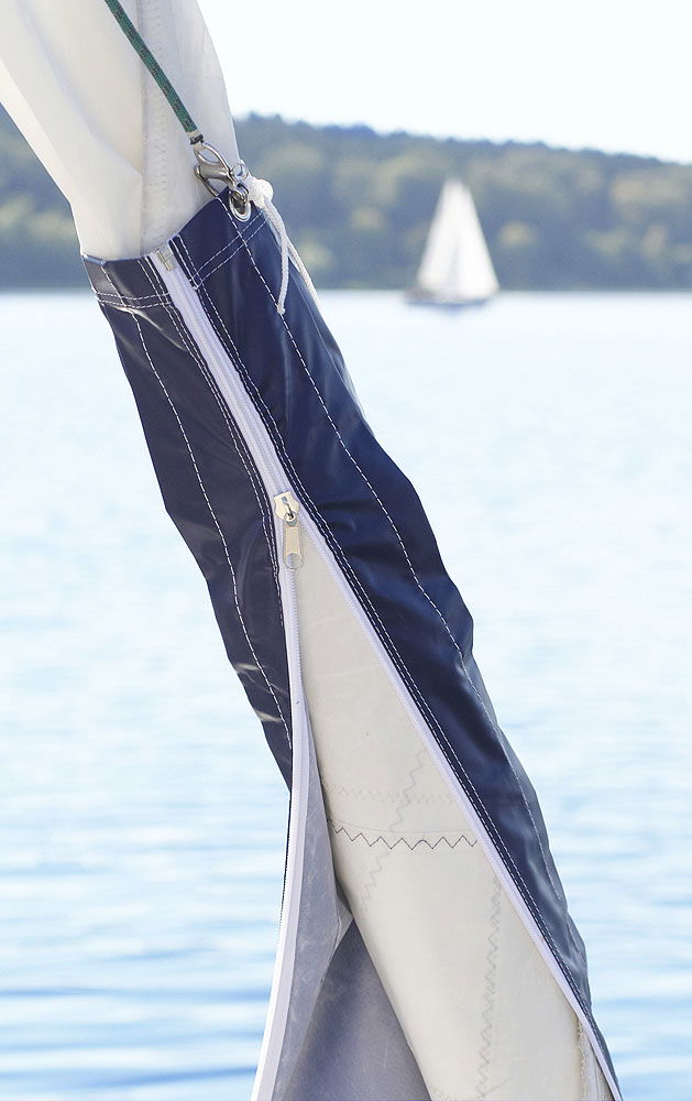 Seilbeskyttelse for rullefokk 40 cm omkrets 6,40 m polyester forfra
