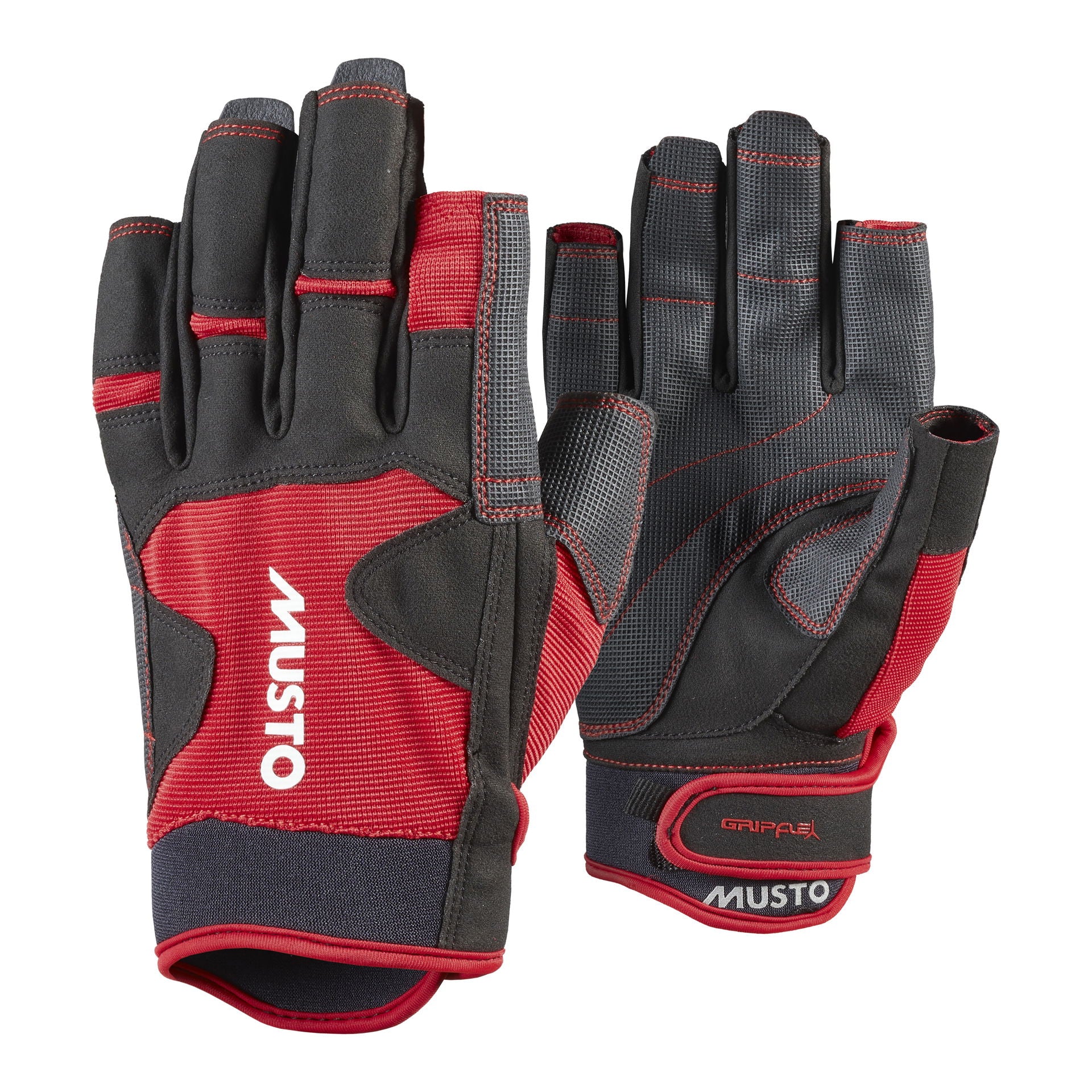 Seilerhansker kortfinger med 4-veis stretch - Musto Performance for seiling