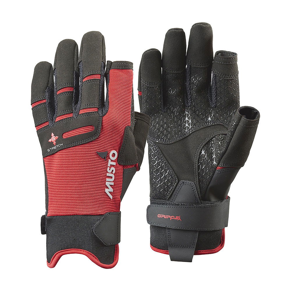Seilerhansker langfinger med GripFlex gummering Musto Performance forside