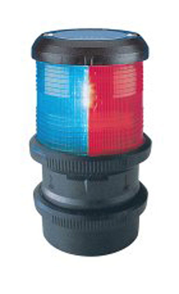 Seillanterne tricolor 25 W serie 40 for båter opptil 20 m fra forfra