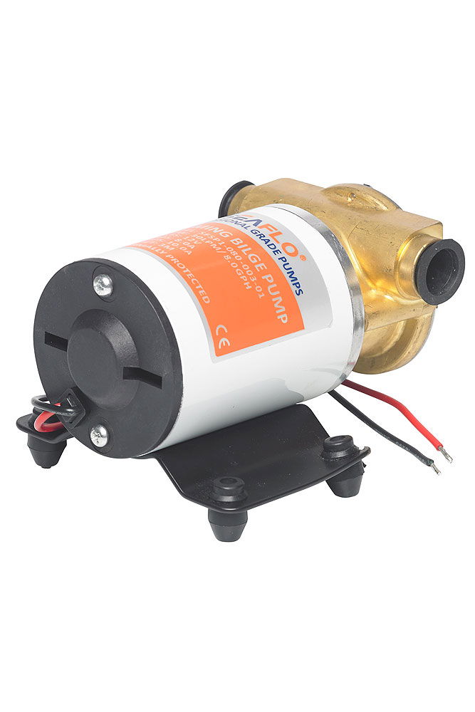 Selvsugende lensepumpe 12V 30 l/min 19 mm tilkobling - Compass for båt
