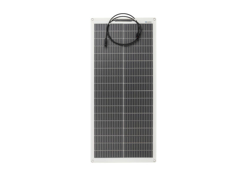 Semifleksibelt solcellepanel 100 W 1045 x 475 mm MC-4 tilkobling forfra