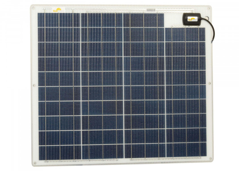 Semifleksibelt solcellepanel 68 W 599 x 689 mm 12V - SUNWARE forside