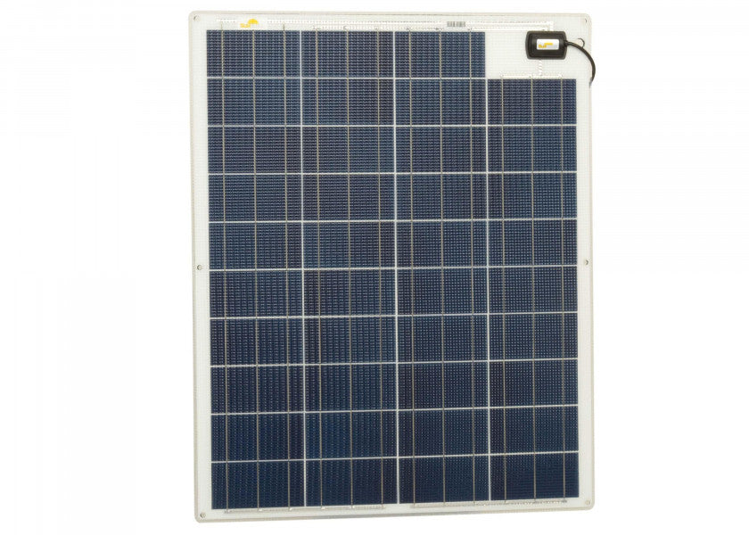 Semifleksibelt solcellepanel 90 W 859 x 689 mm 12V - SUNWARE forfra