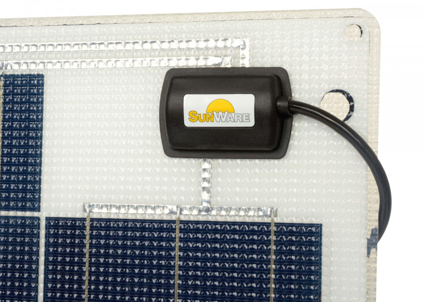 Nærbilde av Semifleksibelt solcellepanel 90 W 859 x 689 mm 12V - SUNWARE