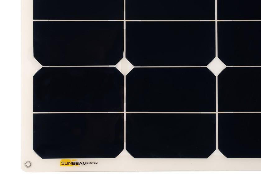 Semifleksibelt solcellepanel NORDIC 104 W bakside