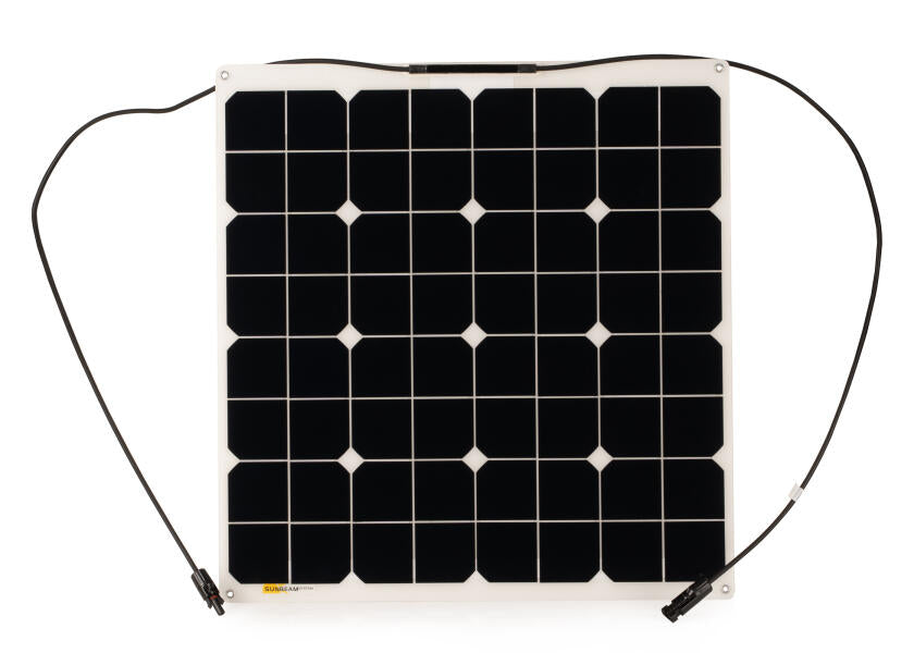 Semifleksibelt solcellepanel NORDIC 52 W 545 x 535 mm - SUNBEAM forfra