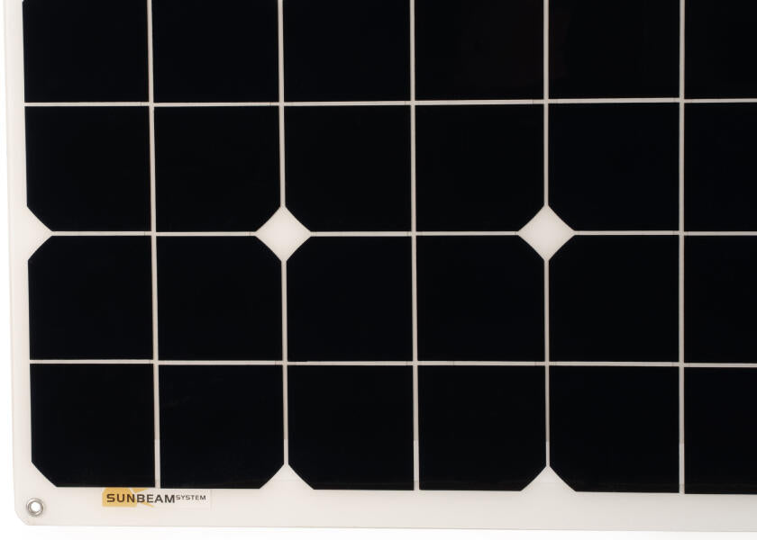 Detalj av Semifleksibelt solcellepanel NORDIC 52 W 545 x 535 mm - SUNBEAM